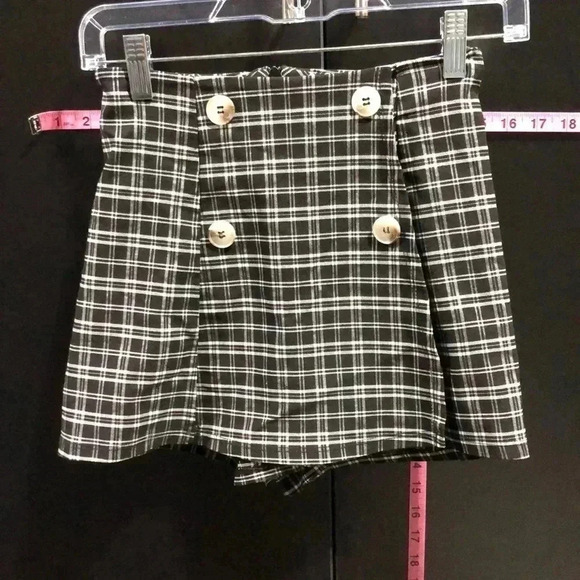 Altar’d State Button front detail,zipper back, mini Skirt front/back shorts - Picture 1 of 9
